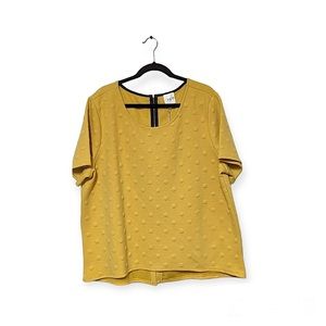 Gray LA Mustard Top (1X)